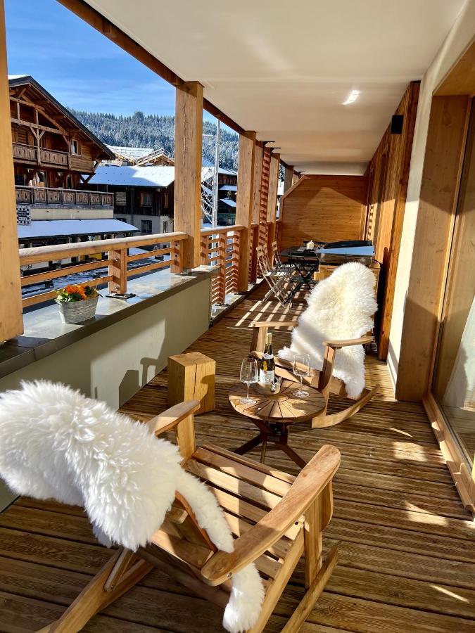 Appartement De Standing Plein Centre Station, 50M Des Pistes Les Gets Exteriér fotografie