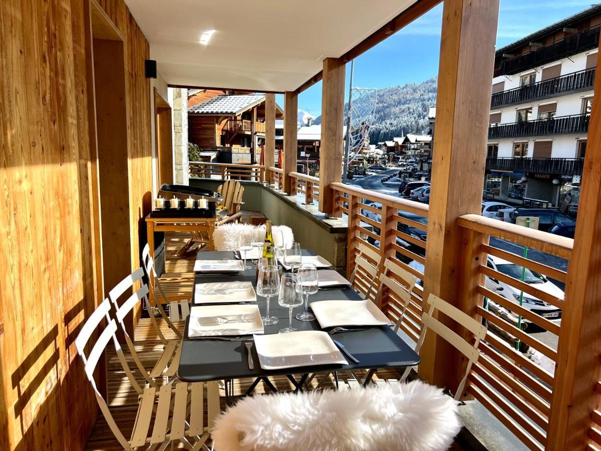 Appartement De Standing Plein Centre Station, 50M Des Pistes Les Gets Exteriér fotografie